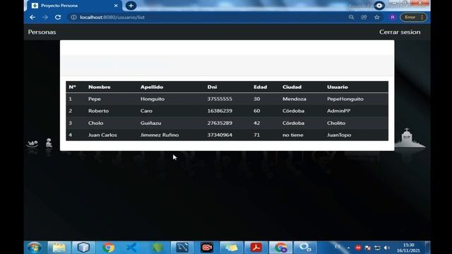Proyecto Persona - Java - Spring Boot - Thymeleaf - MySQL смотреть онлайн
