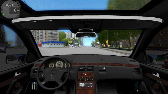 City Car Driving 1.5.0 Mercedes E200 W210 [Logitech G27] смотреть онлайн