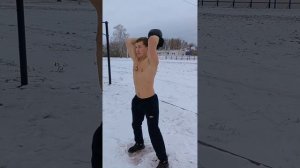 Закаливание+утренняя зарядка с гирей и мышцы кора.
