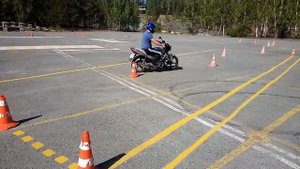 Занятие на автодроме, категория А