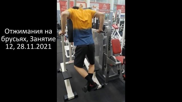Отжимания на брусьях, Занятие 12, 28.11.2021 смотреть онлайн