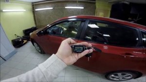 Hyundai Solaris 2015 сигнализация с автозапуском tiger shark