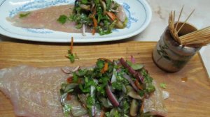 Фаршированные куриные рулетики на пару