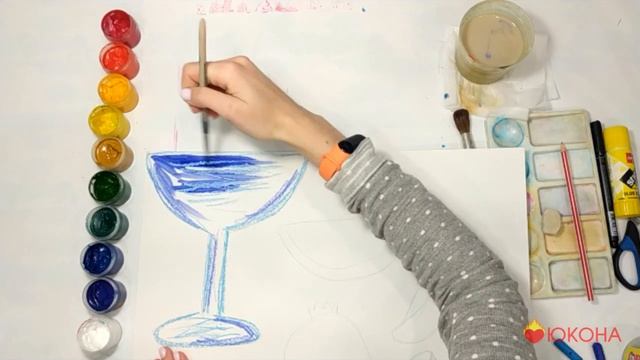 ЮКОНА Натюрморт "Ваза с фруктами" смотреть онлайн