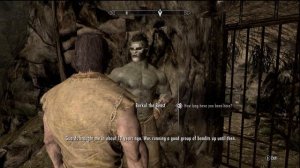 Skyrim: He's in prison for Lollygagging XD