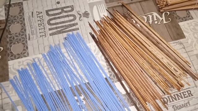 ? Красим и сразу обрабатываем бумажную лозу. Painting and varnishing paper vines. | ЭкоКорзина Тура