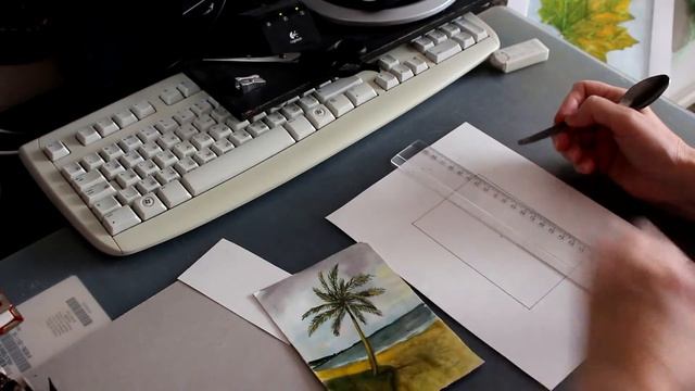 Как сделать паспарту для маленького рисунка. Как исправить ошибку в рисунке с помощью паспарту. смотреть онлайн