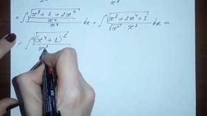 (Демидович, 1638) Применяя таблицу простейших интегралов найти интеграл: ∫√(x^4+x^(-4)+2)/x^3 dx.