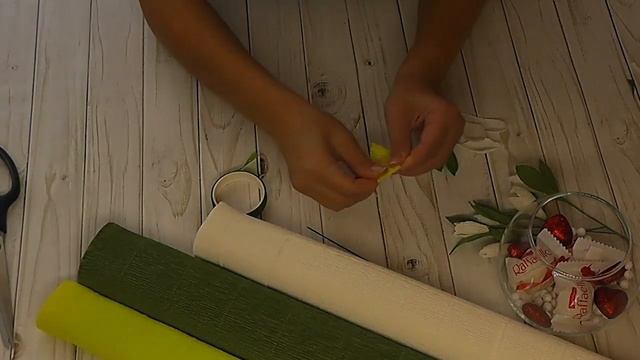 Мастер класс цветочки из гофрированной бумаги смотреть онлайн