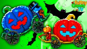 Drive AHEAD #10  про машинки СТРАШНЫЙ ХЭЛЛОУИН игра про битву тачек разбей машину противнику