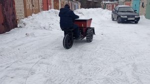 мини думпер с отвалом, обкатка