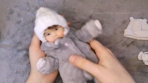 Кукла из полимерной глины ручной работы | МИНИ РЕБОРН | LF5