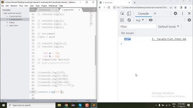 4.Relational , Assignment  Operator JavaScript | Operator  | JavaScript Tutorial | Semant Sir