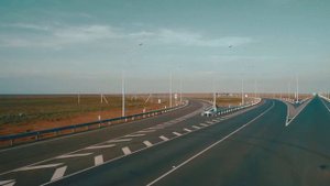 17 км грунтового разрыва устранили на трассе Астрахань-Махачкала в Калмыкии