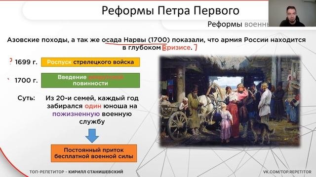 Реформы Петра I с Топ-репетитором!