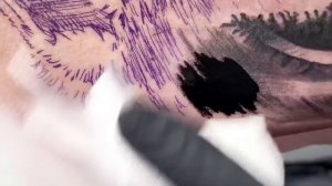 Wolf tattoo | Time lapse