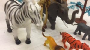 Дикие животные, коллекция игрушек из джунглей. Лесной зоопарк