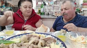 Мукбанг. Бешбармак из утки.