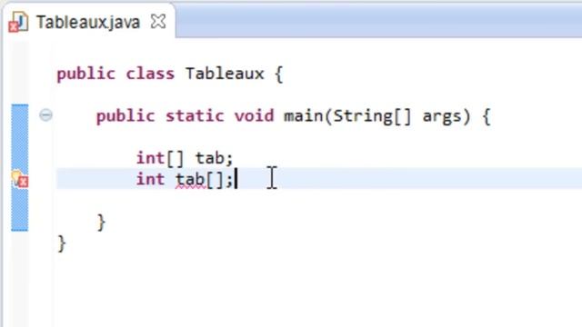 PROGRAMMER EN JAVA (Débutant) - 38 - Déclaration et initialisation d'un tableau смотреть онлайн