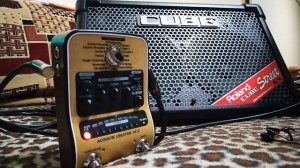 ZOOM AC-2 процессор для гитары, работа тюнера, режимы гитарной эмуляции