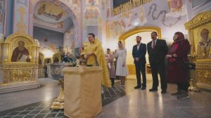 Крещение ребёнка в Храме Ксении Петербургской. Съемка таинства крещения