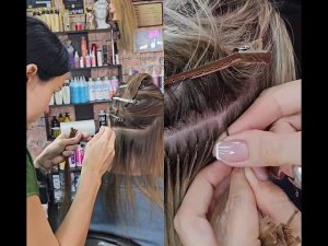 Наращивание волос на короткие волосы #shorts #наращиваниеволос #hair #длинныеволосы #микрокапсулы