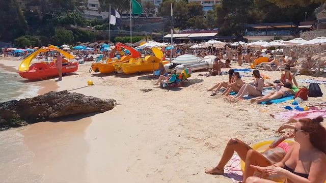 Walking Playa de Illetes Part 2 beach Mallorca Spain 4K