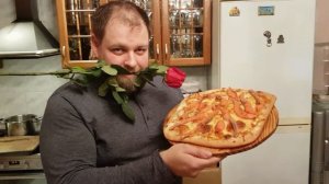 Пицца. Смешное видео как сделать пиццу дома. Пицца с семгой и пицца с грушей и горгонзолой