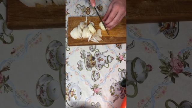 Картошечка с грибочками 🤤🥔#еда#асмр#картошка#грибы