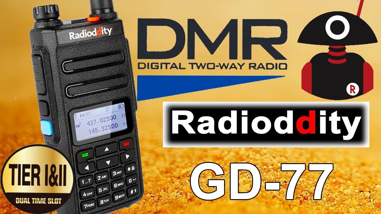 Radioddity GD-77 DMR радиостанция смотреть онлайн