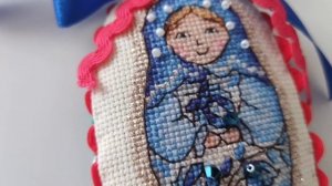 Вышивка крестом. Аметист от  Panna. Финиш новогодней игрушки!