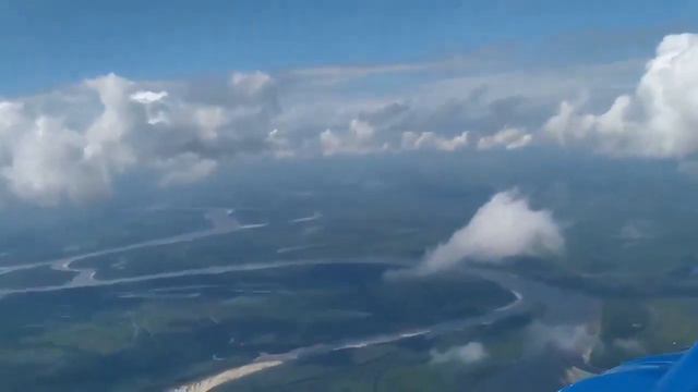 Полёт над городом Колпашево на вертолёте Ми-8Т