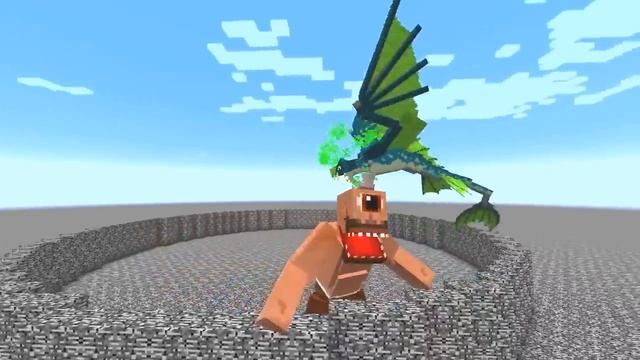 Cyclops (Ice and Fire Mod) Vs. Mowzie's Mobs in Minecraft смотреть онлайн