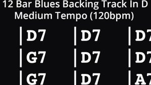 Минус для гитары Блюз Ре Мажор Шаффл 120bpm D major Blues 12 тактовый квадрат