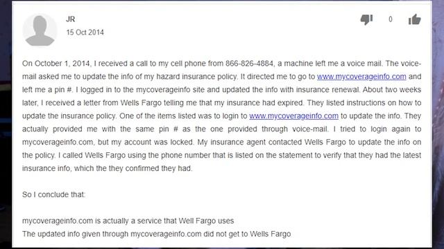 Mycoverageinfo - scam or legit website? Is it related to Wells Fargo? Is it safe or not? смотреть онлайн