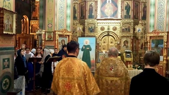 Воспитанники Центра " Верую" во время чтения акафиста св. блаж. Матрице Московской смотреть онлайн