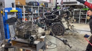 Замена двигателя на контрактный 1ZZ / Toyota Corolla Fielder