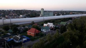 ст. Выселки, Краснодарский край, Россия. Колесо обозрения. Центральный парк. Август 2023 г.