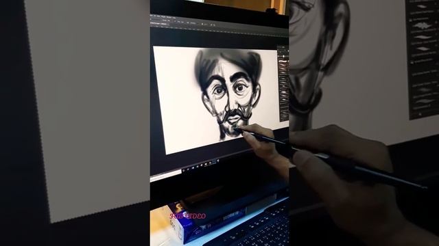 HP WACOM Monitor hand drawing смотреть онлайн