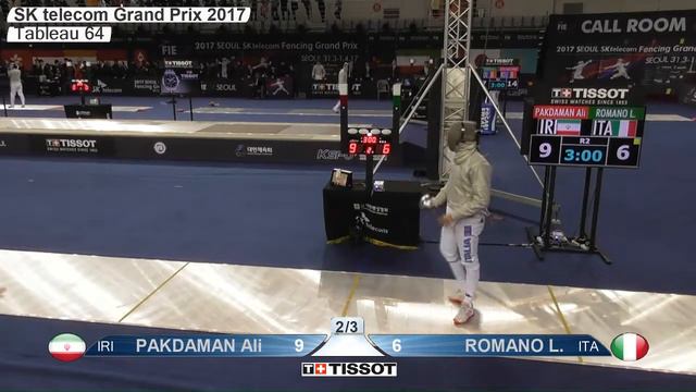 FE M S Individual Seoul KOR Grand Prix 2017 T64 26 yellow ROMANO ITA vs PAKDAMAN IRI смотреть онлайн