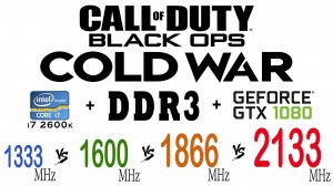 Call of Duty Black Ops Cold War DDR3 1333 МГц, 1600 МГц, 1866 МГц, 2133 МГц