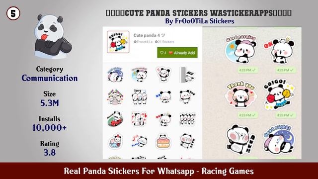 Top 10 Real Panda Stickers For Whatsapp Android Gamessapp смотреть онлайн