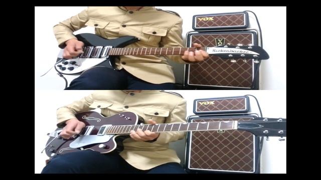 Dizzy miss lizzy - The Beatles Guitar cover and Vox mini super beetle sound　ビートルズ　ギターカバー смотреть онлайн