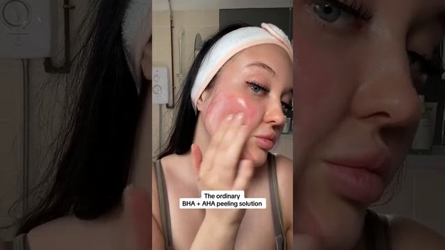 AHA BHA peeling from the ordinary #shorts // tiktok livvywolfie