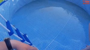 Каркасный бассейн интекс intex 549x122 расклеился