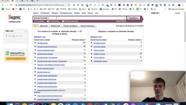 ? Сбор ключевых слов в Вордстат. Настройка рекламы Яндекс Директ 2020. Обучение с нуля (УРОК 2)