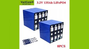 8 шт., литий-железо-фосфатная аккумуляторная батарея, 3,2 в, а/ч, а/ч