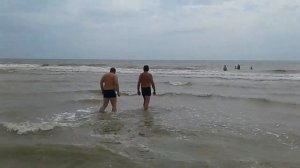 Азовское море. Белосарайская коса, маленький шторм,не погода!