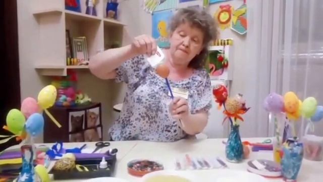 Мастер-класс "Пасхальное яйцо" (декупаж, объемная аппликация) смотреть онлайн