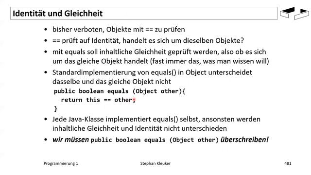 Programmierung 1 - Klasse Object 2_3 смотреть онлайн
